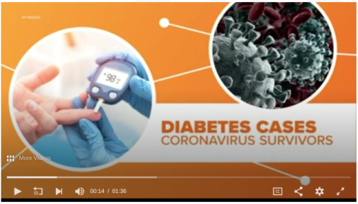 Fig. 1: Marcelino Benito is explaining the questions on if COVID-19 is causing diabetes